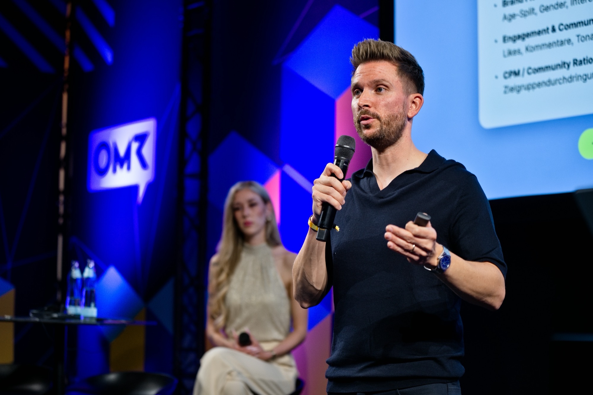 Moritz Lambrecht spricht auf dem OMR Festival 2026